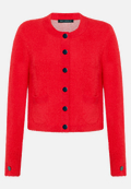 Strick-Cardigan mit aufgesetzten Taschen / Vorderseite