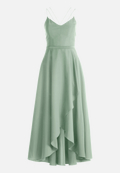 Abendkleid mit Volant / Vorderseite
