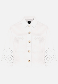 Blazer-Jacke  mit Lochmuster / Vorderseite