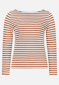 Ringelshirt mit U-Boot-Ausschnitt / Vorderseite