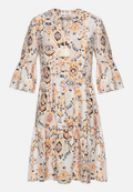 Stufenkleid mit Print / Vorderseite