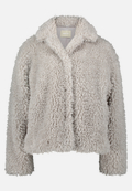 Plüschjacke mit Stehkragen / Vorderseite