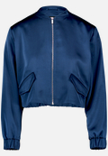 Satin-Jacke  mit Reißverschluss  / Vorderseite