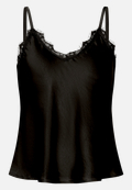 Satintop mit Spitze / Vorderseite