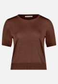 Feinstrickpullover mit Lurexfaden / Vorderseite