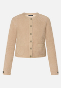 Strick-Cardigan mit aufgesetzten Taschen / Vorderseite