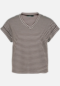 Shirt  gestreift mit V-Ausschnitt  / Vorderseite