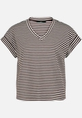 Shirt  gestreift mit V-Ausschnitt  / Vorderseite