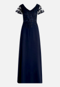 Abendkleid mit Stickerei / Vorderseite