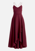 Abendkleid mit Volant / Vorderseite