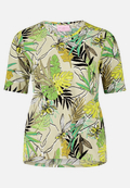Basic Shirt mit Blumenprint / Vorderseite