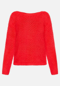 Lochstrick-Pullover langarm / Vorderseite