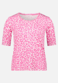 Basic Shirt mit Rippenstruktur / Vorderseite