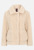 Plüschjacke mit Kragen / Vorderseite