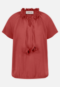 Casual-Bluse mit Raffung / Vorderseite