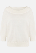 Strickpullover mit Carmenausschnitt  / Vorderseite