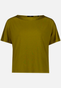T-Shirt  mit U-Boot Ausschnitt  / Vorderseite
