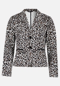 Kurzblazer mit Animalprint / Vorderseite