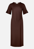 Midikleid mit Raffung / Vorderseite