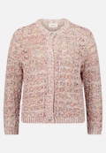Strick-Cardigan mit Rundhalsausschnitt / Vorderseite