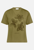 Baumwollshirt mit Rundhalsausschnitt / Vorderseite