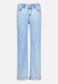 Stretch-Jeans mit Strass / Vorderseite
