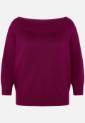 Strickpullover mit Carmenausschnitt  / Vorderseite