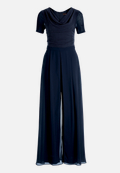 Jumpsuit mit Wasserfallausschnitt / Vorderseite