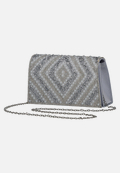 Clutch-Tasche im Glitzer-Look / Vorderseite