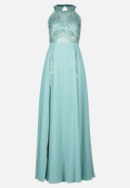 Abendkleid mit Placement / Vorderseite