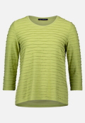 Basic Shirt mit Wellenstruktur / Vorderseite