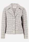 Tweedblazer mit aufgesetzten Taschen / Vorderseite