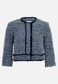 Bolero-Jacke mit aufgesetzten Taschen / Vorderseite