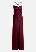 Abendkleid mit Wasserfallausschnitt / Vorderseite