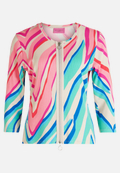 Shirtjacke mit Rippenstruktur / Vorderseite