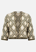 Strick-Cardigan mit Jacquard / Vorderseite
