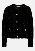 Strick-Cardigan mit Lurexfaden / Vorderseite