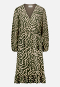 Chiffonkleid mit Muster / Vorderseite