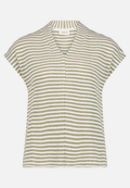Ringelshirt mit V-Ausschnitt / Vorderseite