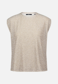 Glitzer-Shirt mit Rundhalsausschnitt / Vorderseite