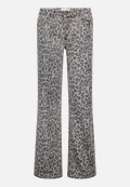Stretch-Jeans mit Muster / Vorderseite