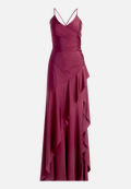 Abendkleid mit Volant / Vorderseite