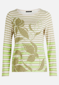 Ringelshirt mit U-Boot-Ausschnitt / Vorderseite