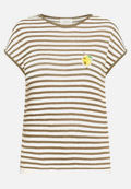 Rundhals-Shirt mit Streifen / Vorderseite