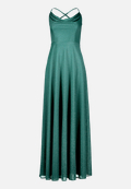 Abendkleid mit Wasserfallausschnitt / Vorderseite