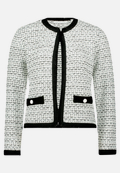 Strick-Cardigan mit Fransen / Vorderseite