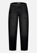 Baggy-Jeans mit Waschung / Vorderseite