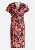 Jerseykleid mit Raffung / Vorderseite