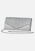 Clutch-Tasche mit Raffung / Vorderseite