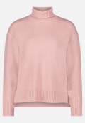 Feinstrickpullover mit hohem Kragen / Vorderseite